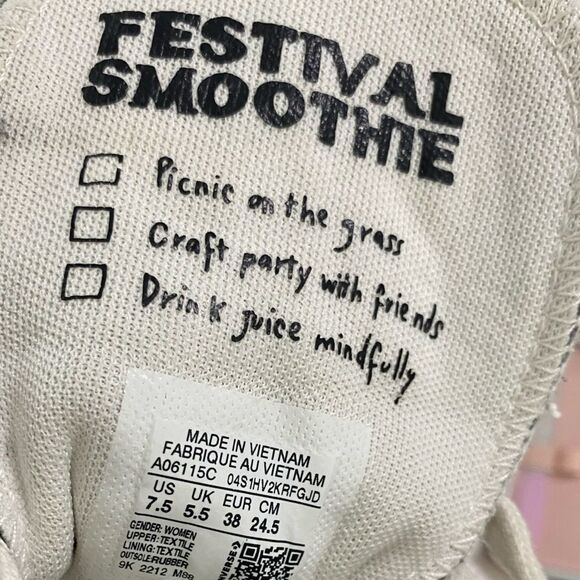 Converse Sneakers Lift Platform Sunflower HighTops Chuck Taylor Black Size 7.5 - Picture 10 of 12